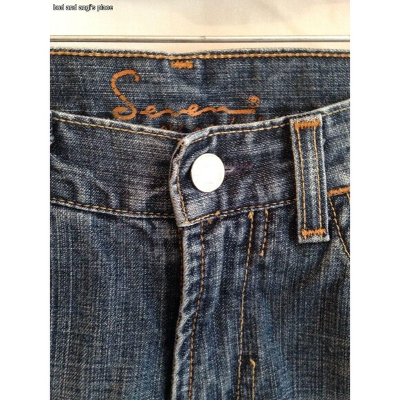 Seven  7 For All Mankind Vintage Women's Jeans Medium Wash Bootcut Size 25 - Picture 6 of 8